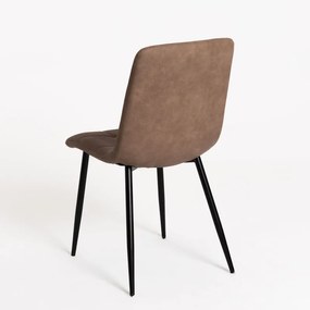 Pack 4 Cadeiras Stuhl Couro Sintético - Marrom