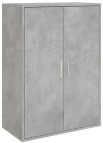 Aparadores 2 pcs 60x31x84 cm derivados madeira cinzento cimento
