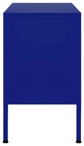 Móvel de TV aço 105x35x50 cm azul-marinho