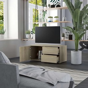 Móvel de TV 80x34x36 cm derivados de madeira carvalho sonoma