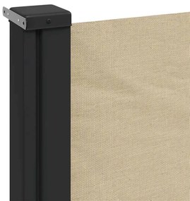 Toldo lateral retrátil 220x600 cm bege