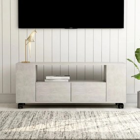 vidaXL Móvel de TV 120x35x48 cm derivados de madeira cinzento cimento