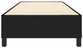 Estrutura de cama sem colchão 90x200 cm tecido preto