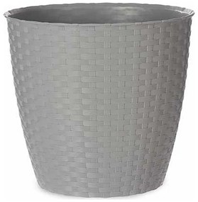 Vaso Cinzento Plástico (29 X 26,5 X 29 cm)