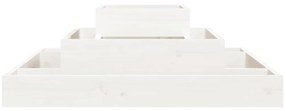 Vaso/floreira 80x80x27 cm pinho maciço branco