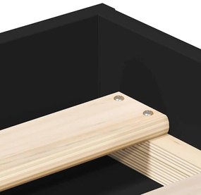Estrutura de cama 90x190 cm preto