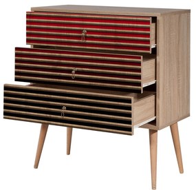 Cómoda Trio – Carvalho Sonoma – 80x90x40 cm