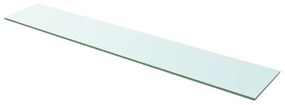 vidaXL Prateleira de vidro 110x20 cm transparente