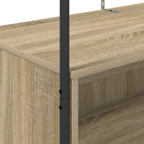 Cabideiro com prateleiras Carvalho Sonoma 100x44x160 cm
