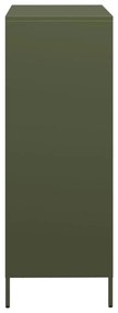 Móvel alto 68x39x103,5 cm aço verde azeitona
