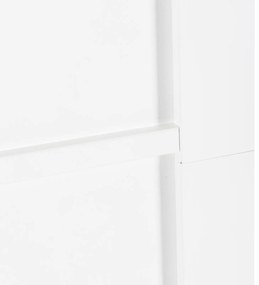Porta Deslizante vidaXL com Conjunto de Hardware Branco 78x202 cm Made