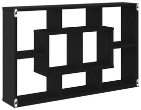 Prateleira de Parede vidaXL - Carvalho Preto, 85 x 16 x 52,5 cm, Feita