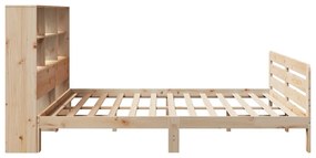 Cama sem colchão 200x200 cm madeira de pinho maciça