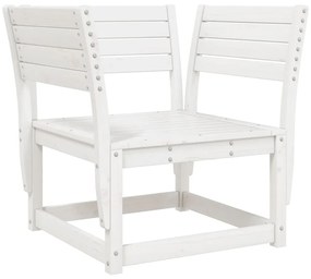8 pcs conjunto lounge de jardim pinho maciço branco