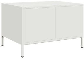 Mesa de centro 68,5x50x43,5 cm aço laminado a frio branco