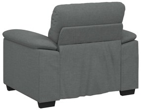 Poltrona 60 cm tecido cinzento-escuro