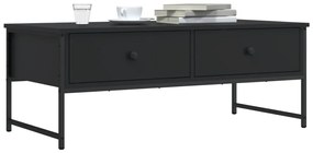 Mesa de centro 101x49x39,5 cm derivados de madeira preto