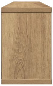 Prateleiras parede cubo 4 pcs deriv. madeira carvalho artisiano