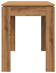 Mesa de jantar 120x60x76cm derivados madeira carvalho artisiano