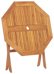 Mesa de jardim dobrável 90x75 cm madeira de acácia maciça