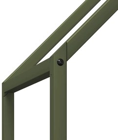 Suporte para lenha aço laminado a frio verde azeitona