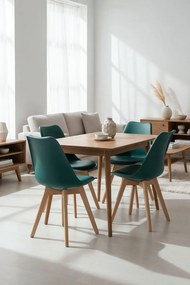 Pack 4 Cadeiras Synk Basic - Verde escuro