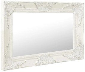 Espelho de parede estilo barroco 60x40 cm branco