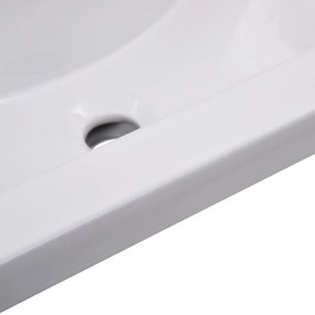 Lavatório embutido 61x39,5x18,5 cm cerâmica branco