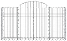 Cestos gabião arqueados 20 pcs 200x30x100/120 ferro galvanizado