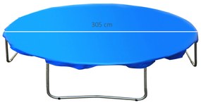 Capa de proteção impermeável para cama elástica Ø305cm Trampolin azul