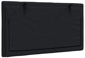Almofadão de cabeceira 90 cm tecido preto