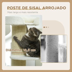 PawHut Arranhador para Gatos Altura 91 cm Arranhador para Gatos de 3 N