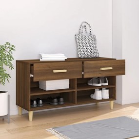 Sapateira 102x35x55 cm derivados de madeira carvalho castanho