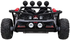 Carro elétrico para Crianças 2 Lugares Buggy Racing 5 24V Rodas Espuma EVA, assento couro ecológico Cinzento