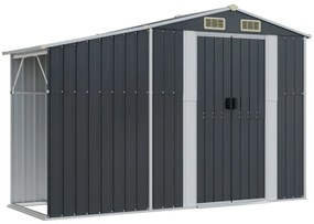 Abrigo de jardim 277x279x179 cm aço galvanizado antracite