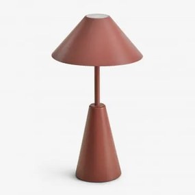 Lâmpada De Mesa Led Sem Fios Para Exterior Em Ferro Alexis Terracota - Sklum
