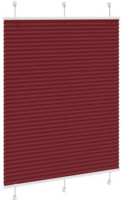 Plissado Cego Bordéus Vermelho 105x150 cm Largura Tecido