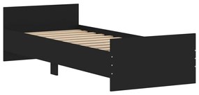 Estrutura de Cama Moona - 75x190 cm - Preto - Design Moderno