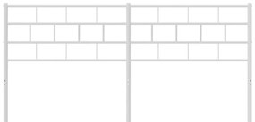 Cabeceira de cama 180 cm metal branco