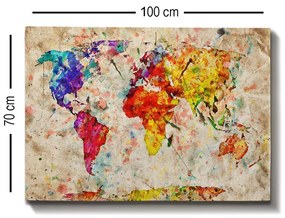 Tela Decorativa Modelo 2510387 – Multicolor – 70 x 100 cm