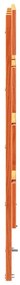 Cabeceira de Madeira Sólida de Pinheiro, 140cm, Castanho Envernizado