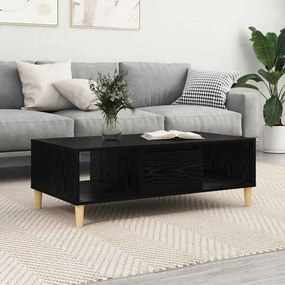 vidaXL Mesa de centro Carvalho preto 103.5 x 60 x 35 cm