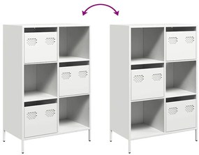 Móvel alto 68x39x103,5 cm aço branco