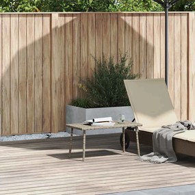 vidaXL Mesa de centro de jardim retangular 80x40x37 cm vime PE