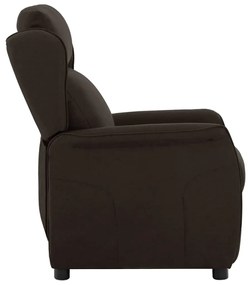 Poltrona Reclinável vidaXL Marrom Escuro 67,5x93,5x101,5 cm Tecido