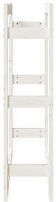 Suporte para lenha 80x25x100 cm pinho maciço branco