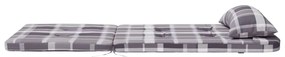 Almofadões cadeira adirondack 2 pcs tecido oxford xadrez cinza