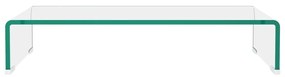 Suporte de TV/monitores em vidro transparente 60x25x11 cm