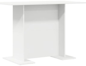 Mesa de Jantar vidaXL Branca 110x60x75 cm Madeira Engenharia