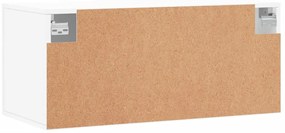 Armário de parede 80x36,5x35 cm derivados de madeira branco